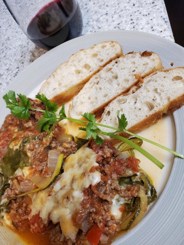 lambs quarters and zucchini casserole