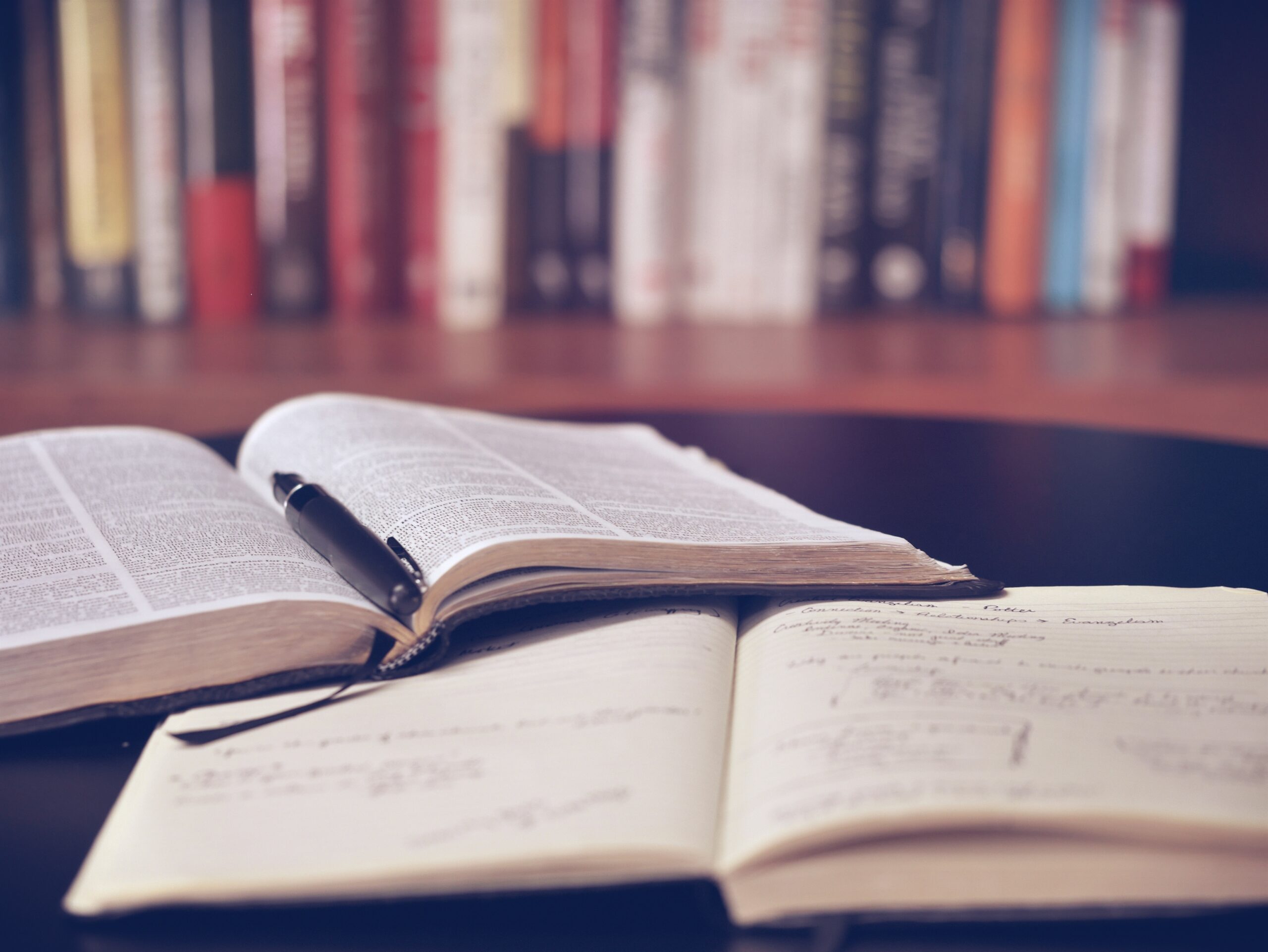 two books on a desk